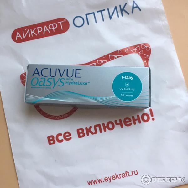 Контактные линзы Acuvue Oasys 1-Day with HydraLuxe фото