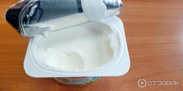 Творог мягкий Danone обезжиренный 0% фото