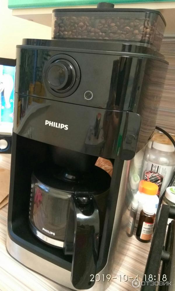 Philips grind. Кофемашина Philips hd7767. Кофеварка капельная Philips hd7767 Grind & Brew. Philips Grind & Brew hd7767/00.