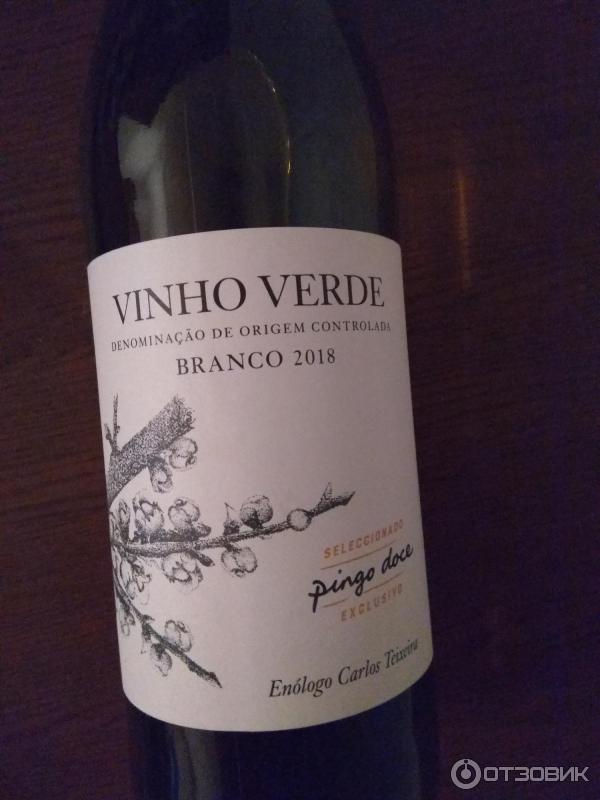 Вино Vinho verde Pingo doce (Португалия) фото