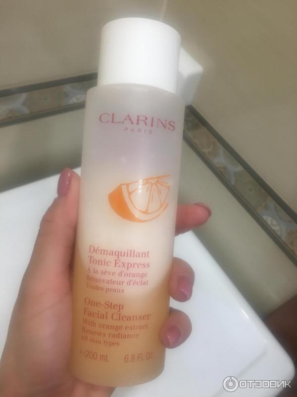 Универсальное очищающее средство для лица Clarins One-Step Facial Cleanser с экстрактом апельсина фото