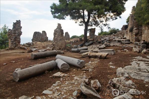 Сиедра Syedra старый город Аланья Колонная улица (Colonnaded Street)