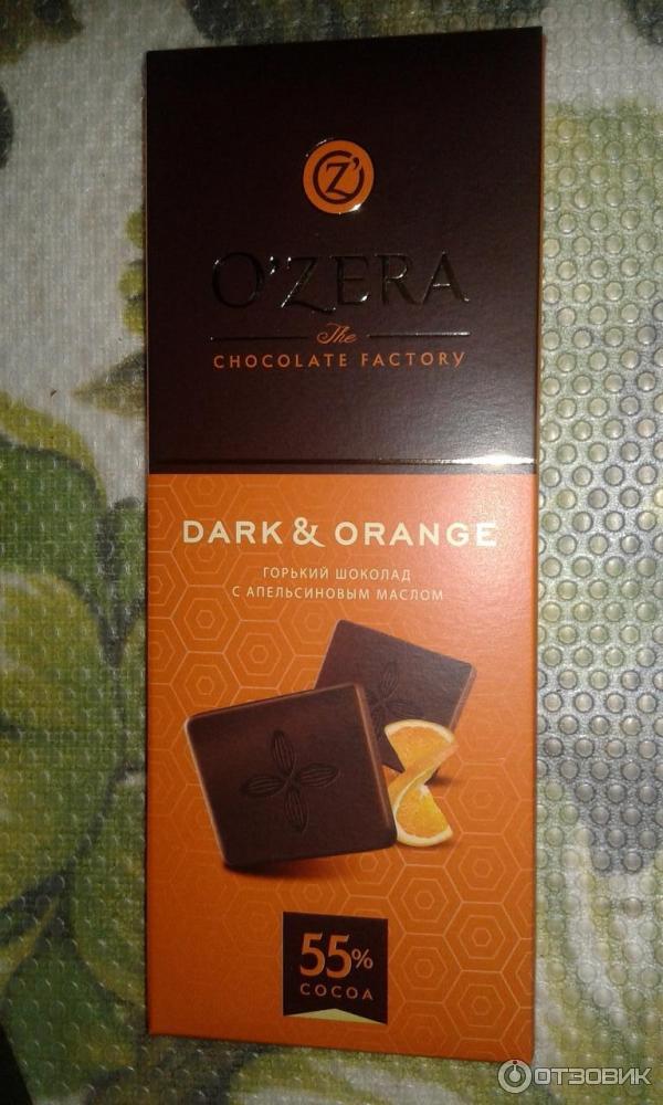 Шоколад OZera Dark & Orange 55% фото