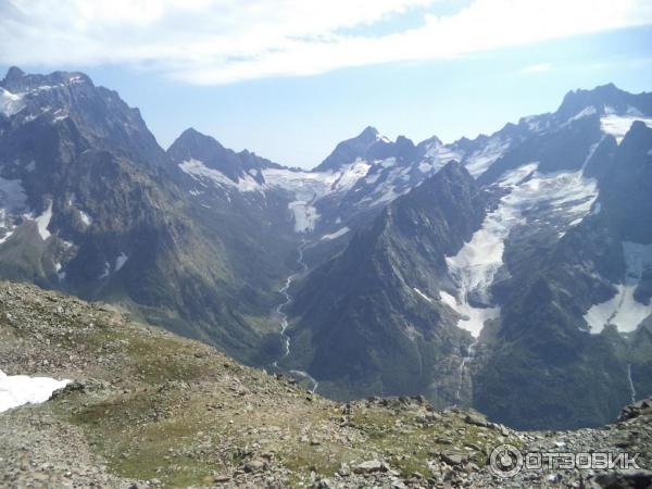 Канатная дорога в пос. Домбай (Россия, Карачаево-Черкессия) фото