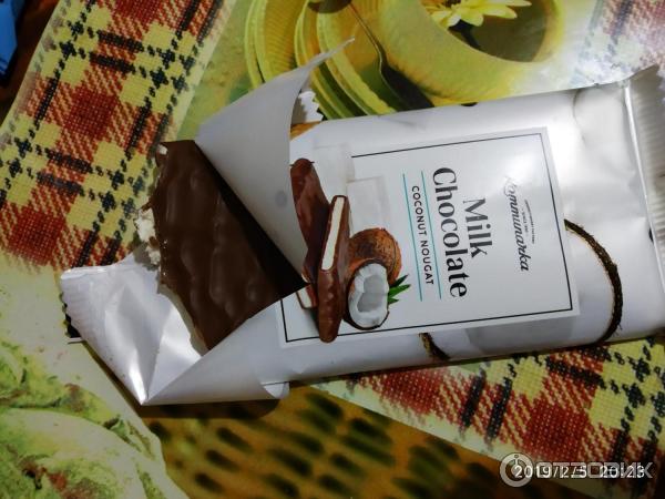 Шоколад Коммунарка Milk Chocolate coconut nougat фото