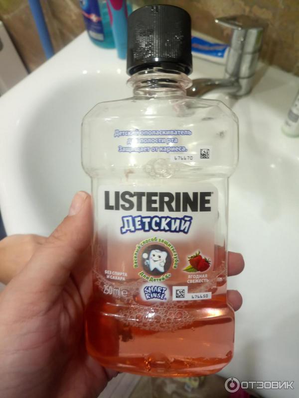 Ополаскиватель для полости рта Listerine Детский фото