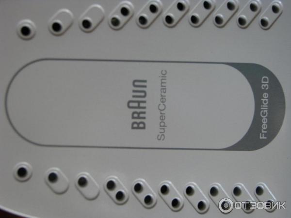 утюг Braun SI 3055 Bk TexStyle 3 - подошва крупным планом