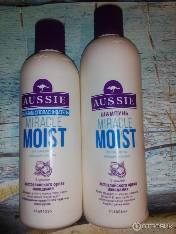 Шампунь Aussie Miracle Moist для сухих и поврежденных волос фото