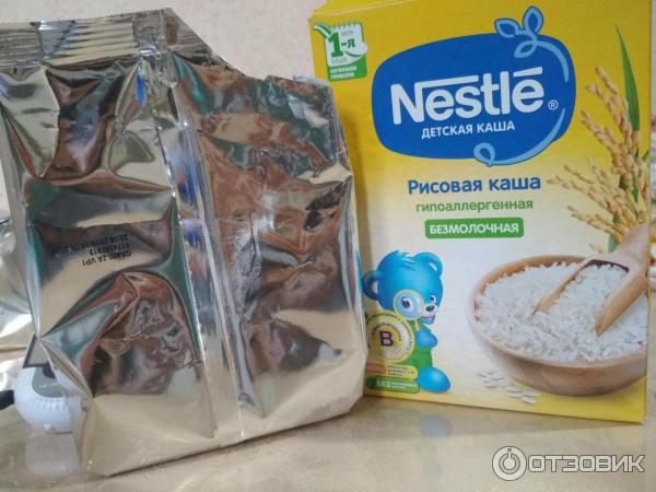 Сухая безмолочная рисовая каша Nestle 200 г