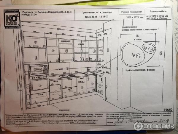 Кухонный двор договор на кухню