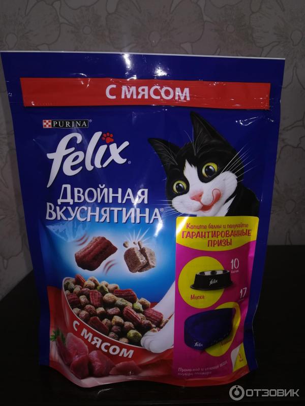 Сухой корм для кошек Felix Двойная вкуснятина фото