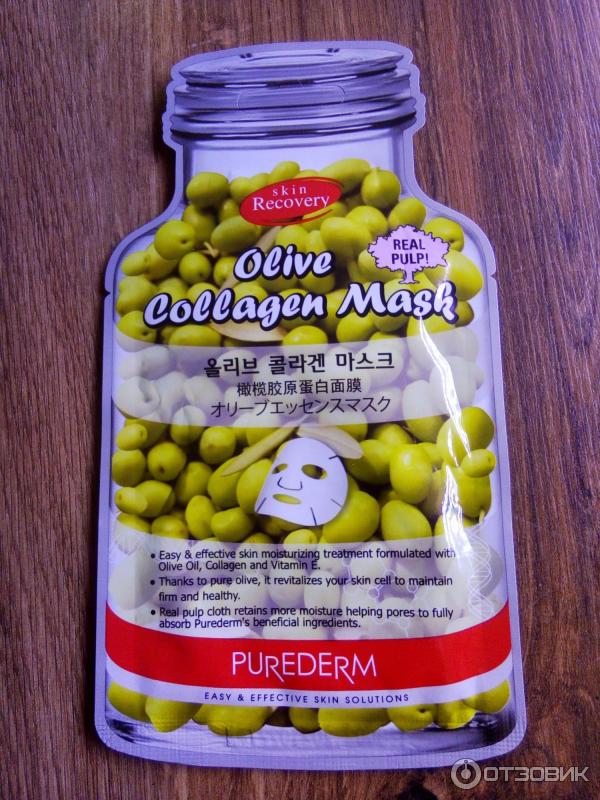 Маска для лица Purederm Olive Collagen Mask фото