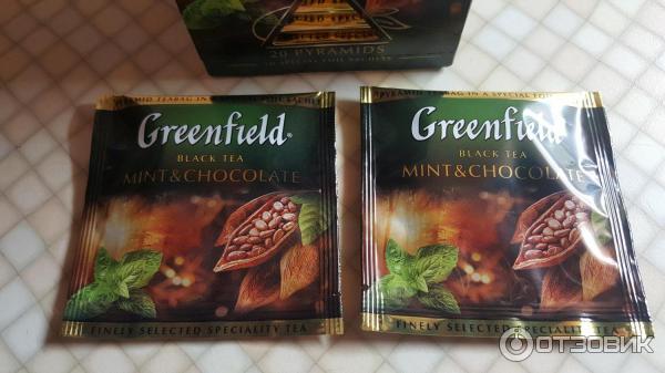 Чай Greenfield Mint and Chocolate в пирамидках фото