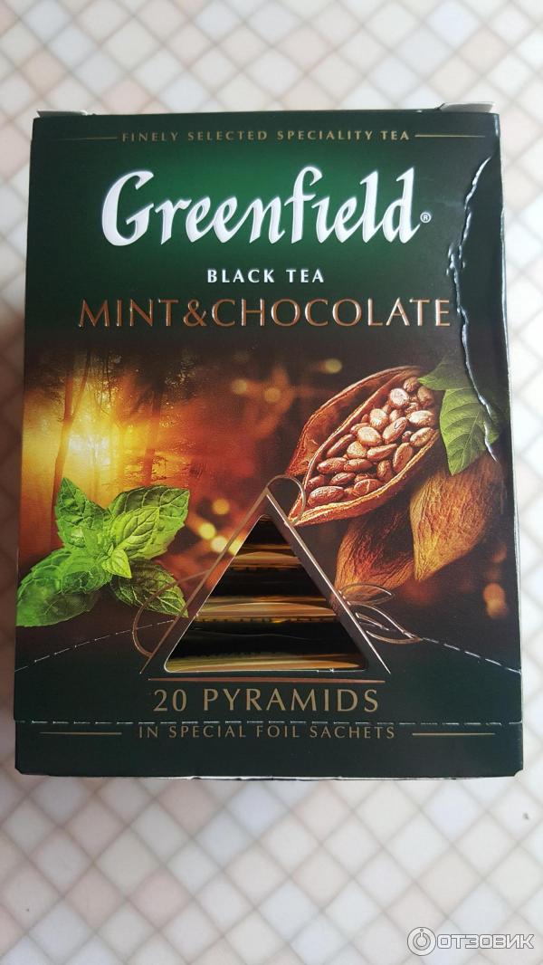 Чай Greenfield Mint and Chocolate в пирамидках фото