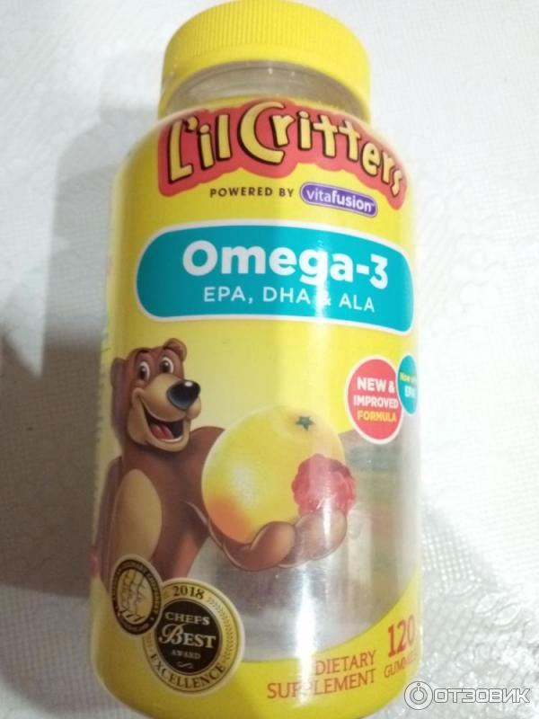 Детские витамины L'il Critters Omega-3 фото