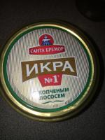 Икра деликатесная с копченым лососем "Санта-Бремор" № 1 фото