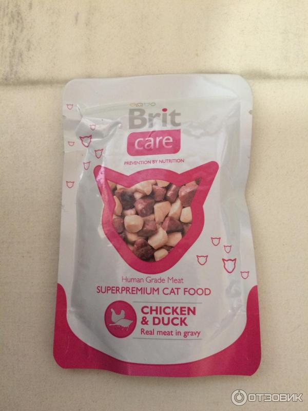 Влажный корм для кошек Brit Care Chicken & Duck фото