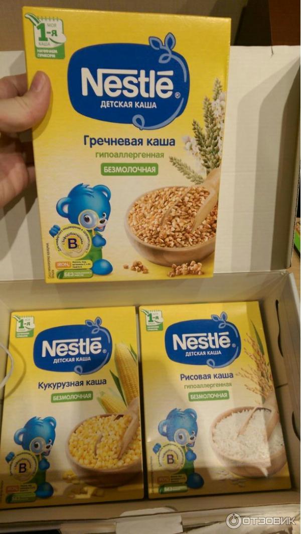 Сухие безмолочные каши Nestle Первая ступень фото