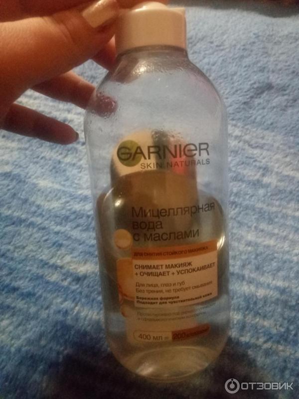 Мицеллярная вода Garnier Skin Naturals с маслами фото