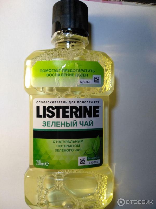 Listerine Зеленый чай, предотвращает воспаление десен