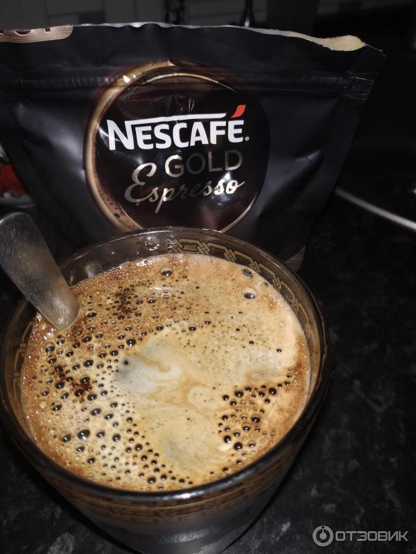 Растворимый кофе Nestle Nescafe Espresso нежная пенка крема фото