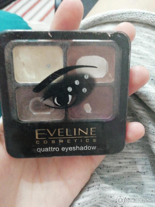 Тени для век Eveline Cosmetics Quattro Eye Shadow фото