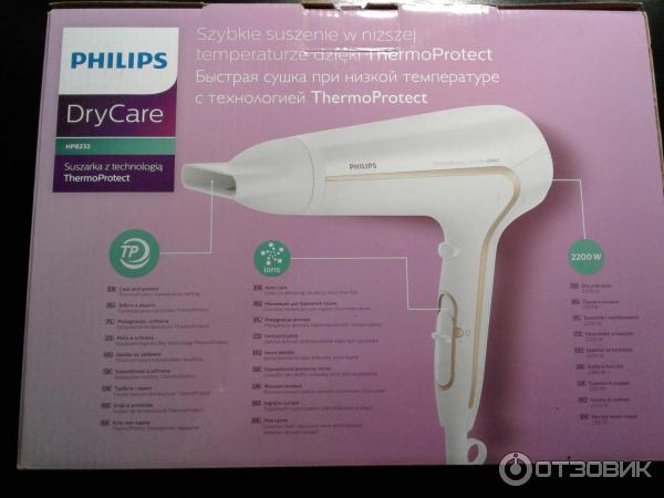 Фен Philips ThermoProtect ionic HP8232