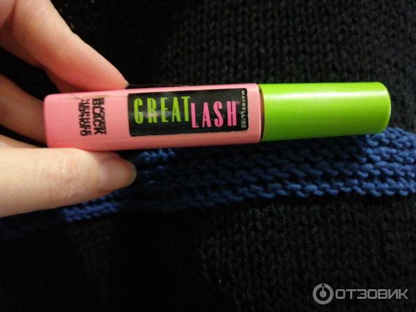 Тушь для ресниц Maybelline New York Great Lash Blackest Black Mascara фото