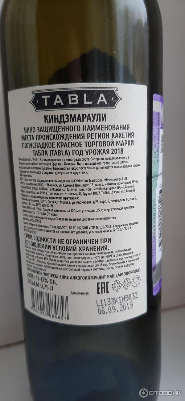 Красное Вино Киндзмараули Стоимость