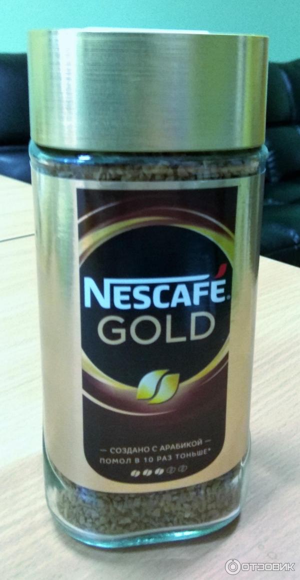 Кофе Nescafe Gold NEW растворимый сублимированный с добавлением натурального жаренного молотого кофе фото