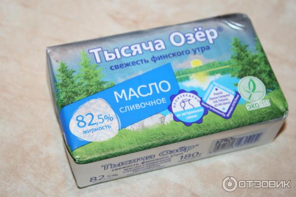 Сливочное масло Тысяча Озер, соленое, 80,5%, 100 г - купить с доставкой по выгод