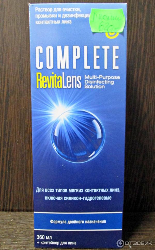 Раствор для контактных линз Complete RevitaLens фото