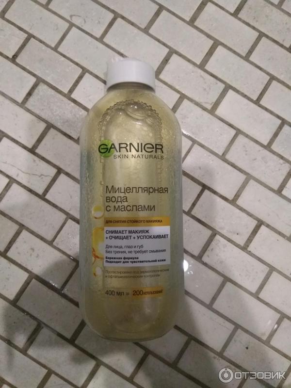 Мицеллярная вода Garnier Skin Naturals с маслами фото