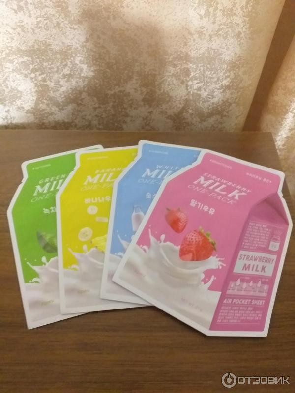 Тканевая маска для лица A'Pieu Milk One-Pack фото