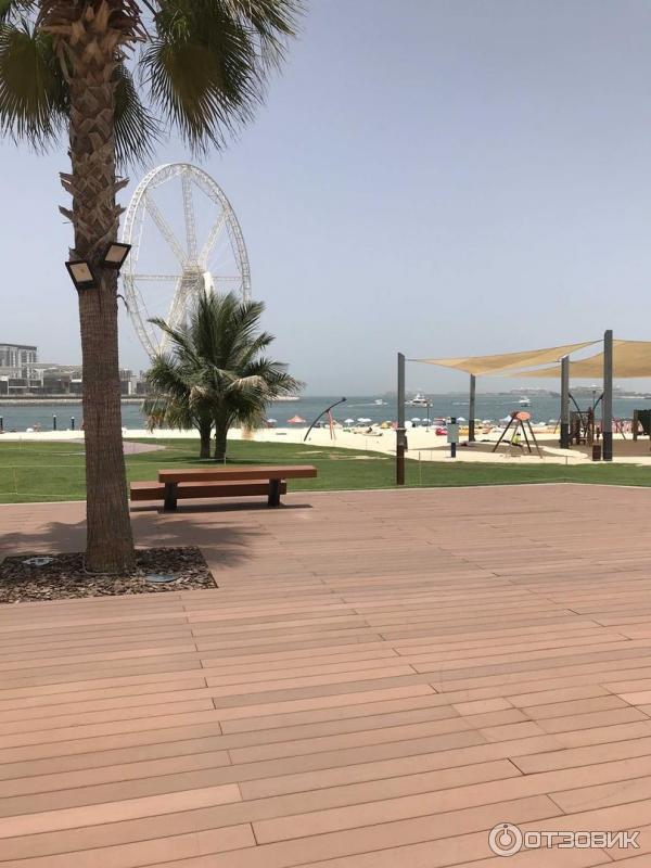 Пляж Dubai Marina beach (ОАЭ, Дубай) фото