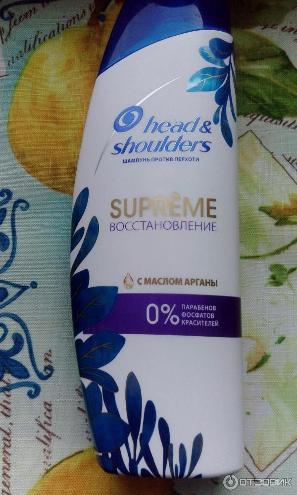 Шампунь Head&Shoulders Supreme восстановление с маслом арганы фото