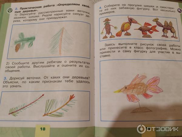 Окружающий мир 1 класс Как смастерить из шишек забавную фигурку?