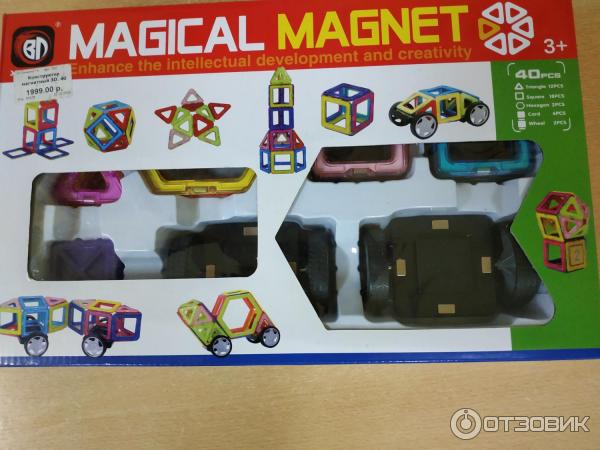 Магнитный конструктор Magical Magnet 40 ps фото