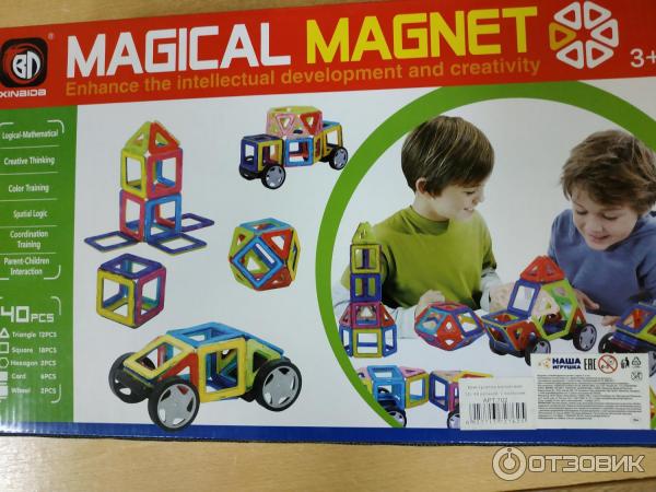 Магнитный конструктор Magical Magnet 40 ps фото