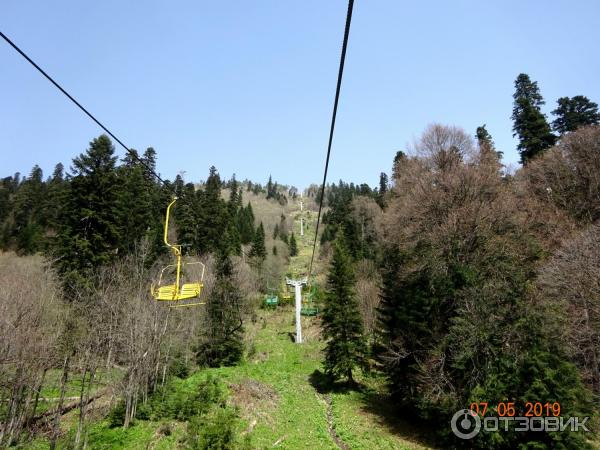 Канатная дорога в пос. Домбай (Россия, Карачаево-Черкессия) фото