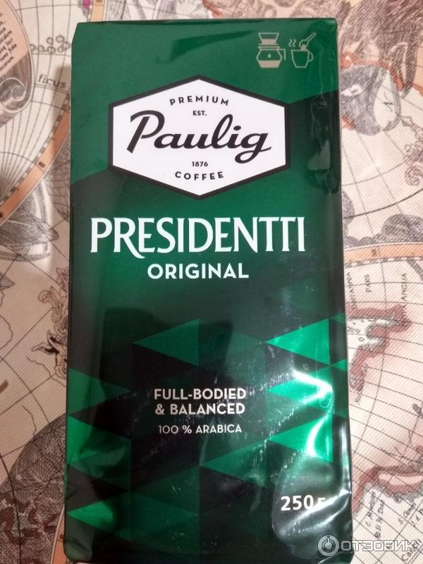 Кофе натуральный молотый Paulig Presidentti Original фото