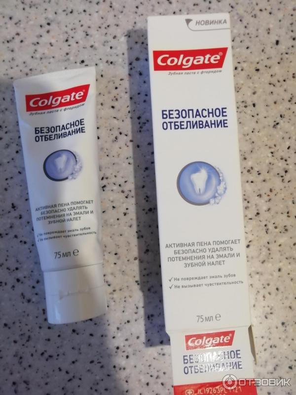 Зубная паста Colgate Безопасное отбеливание фото