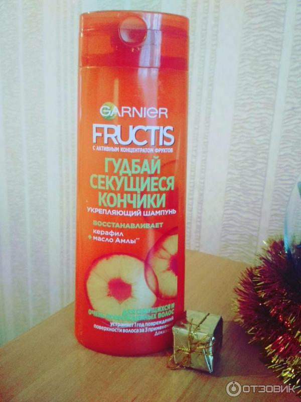 Укрепляющий шампунь Garnier Fructis Гудбай секущиеся кончики фото